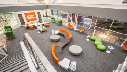 Modern call center furniture lobby